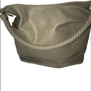 Miztique vegan leather large grey tote